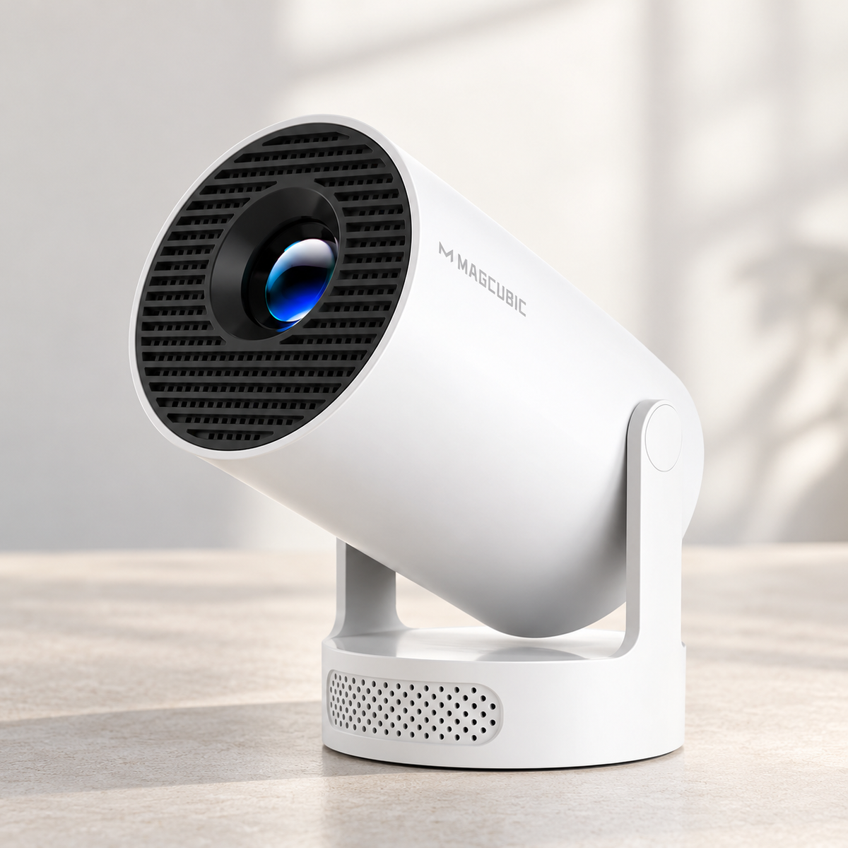 LuneLivre — projecteur blanc sur support orientable